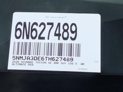 2026 Hyundai TUCSON SE FWD