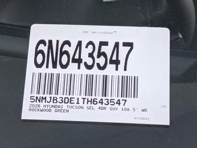 2026 Hyundai TUCSON SEL FWD