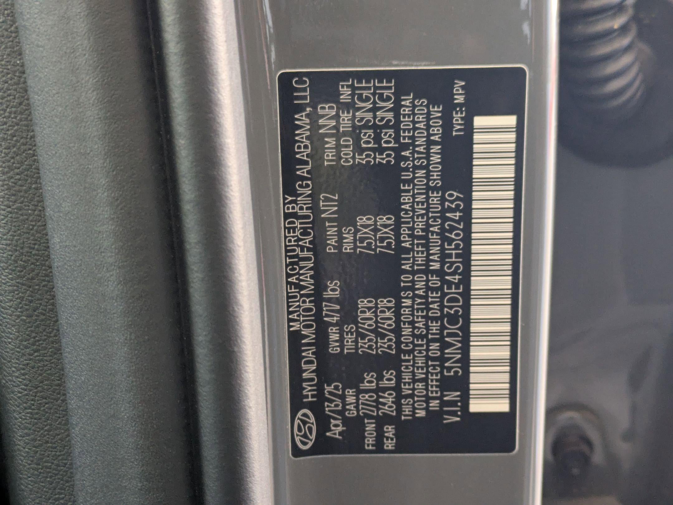 2025 Hyundai TUCSON SEL Convenience FWD