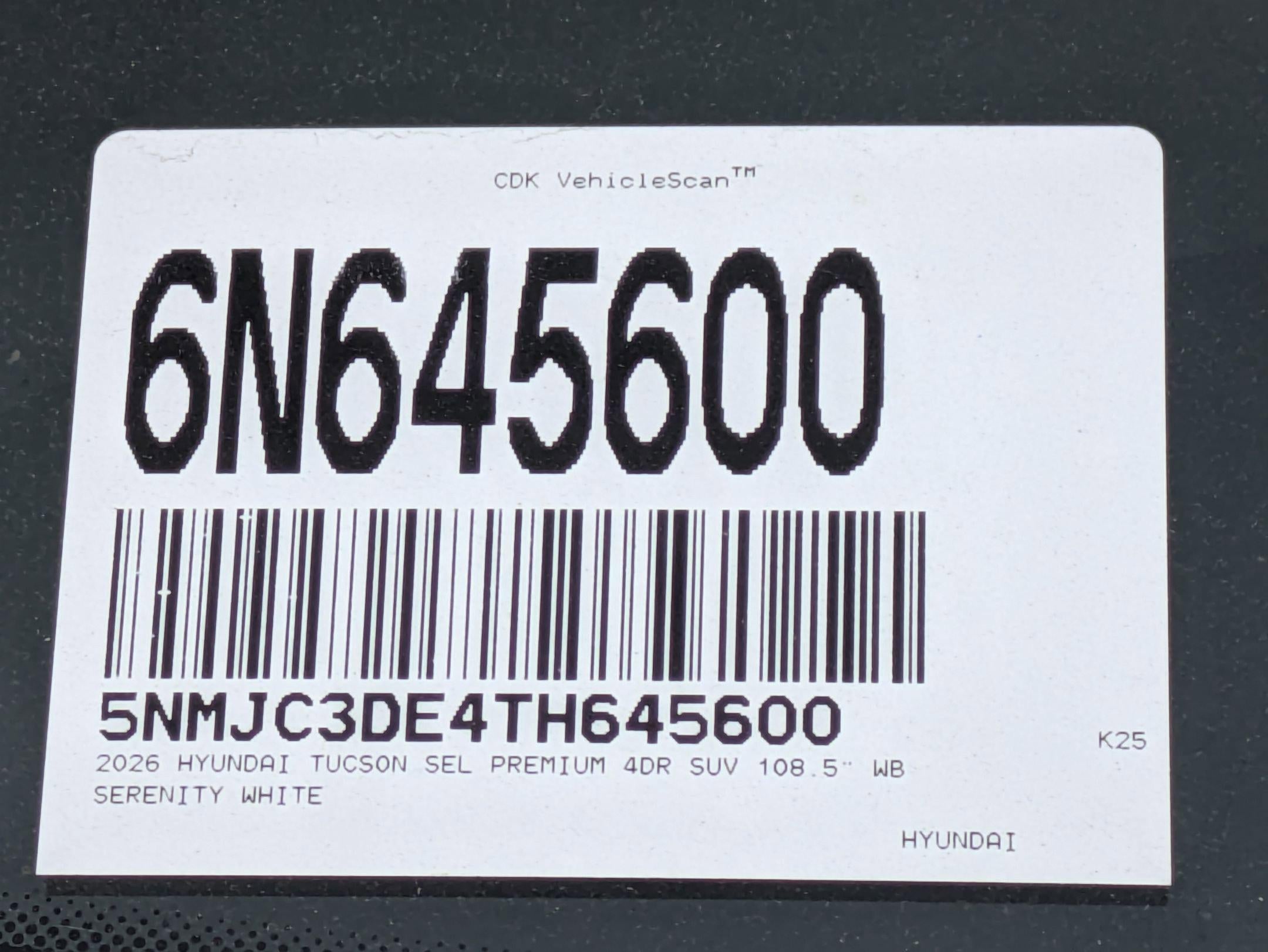 2026 Hyundai TUCSON SEL Premium FWD