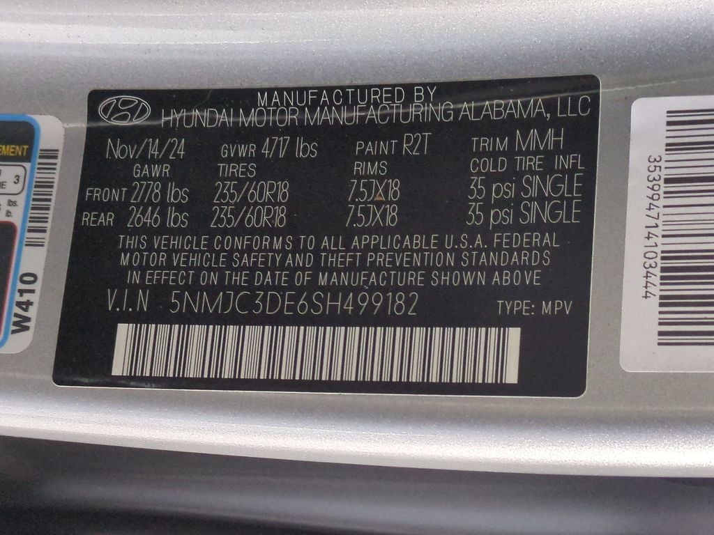 2025 Hyundai TUCSON SEL Convenience