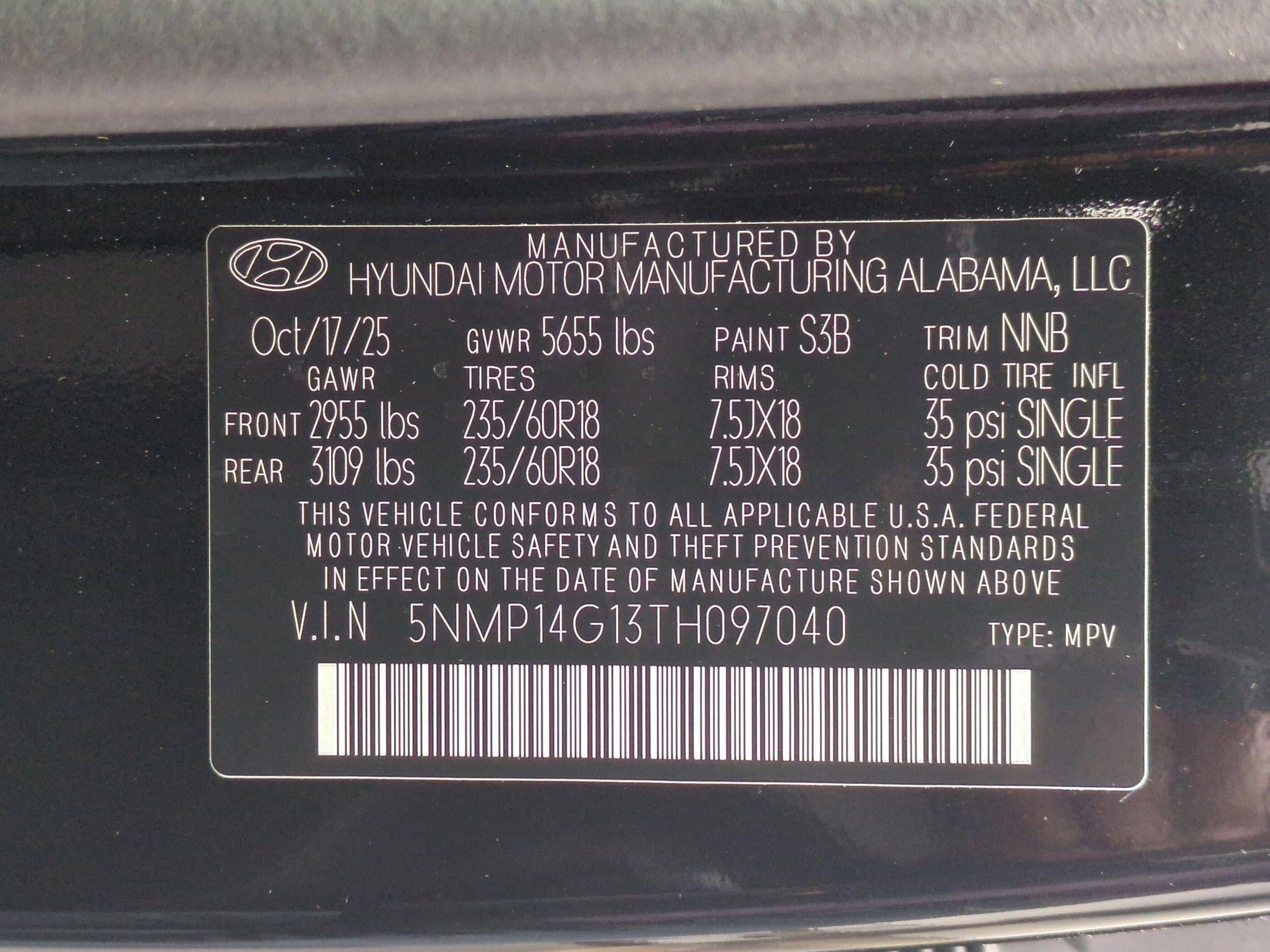 2026 Hyundai SANTA FE HYBRID SE