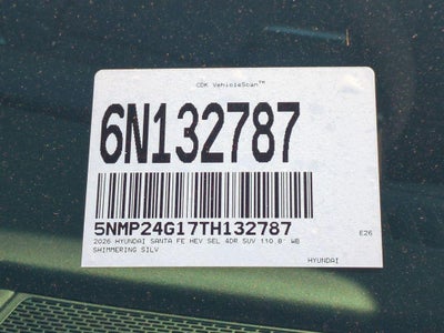 2026 Hyundai SANTA FE HYBRID SEL