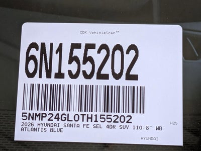 2026 Hyundai SANTA FE SEL FWD