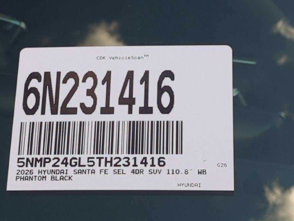 2026 Hyundai SANTA FE SEL FWD
