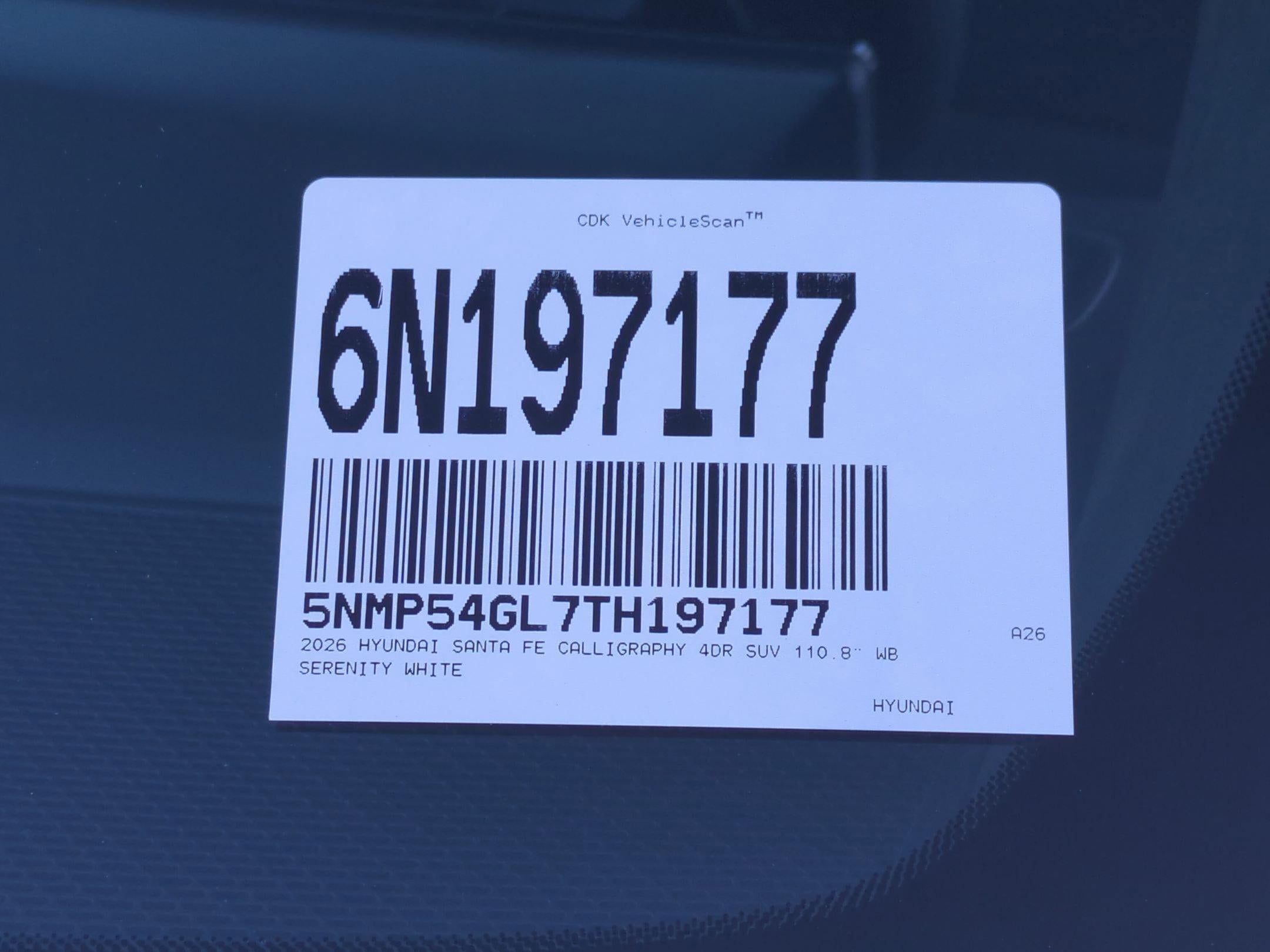 2026 Hyundai SANTA FE Calligraphy FWD