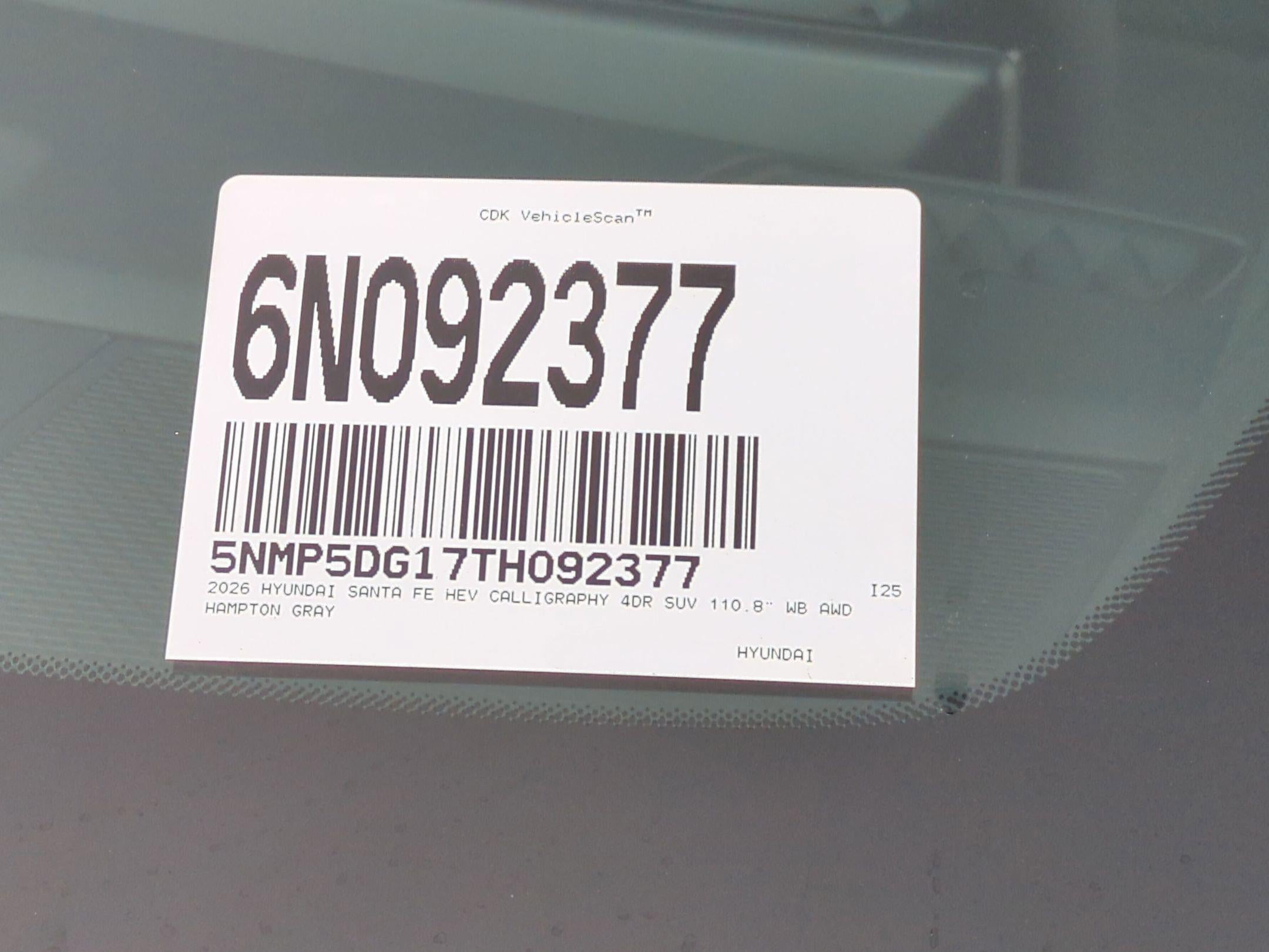 2026 Hyundai SANTA FE HYBRID Calligraphy