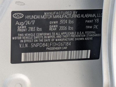 2018 Hyundai ELANTRA SEL