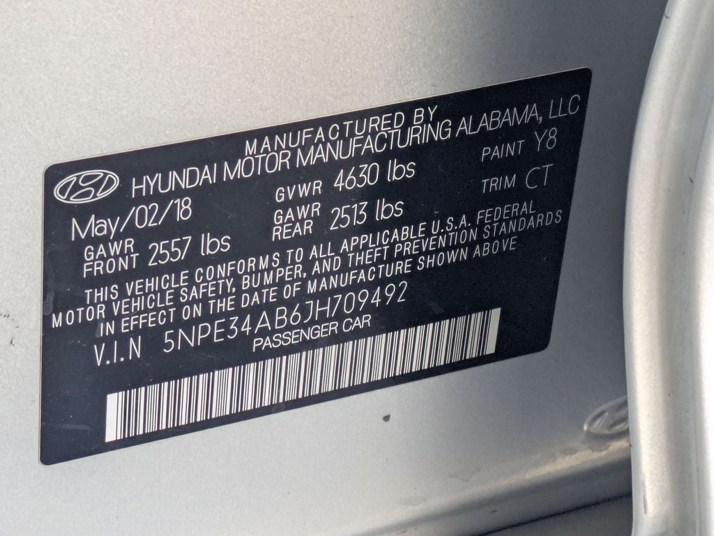 2018 Hyundai SONATA Limited 2.0T+