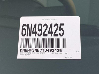 2026 Hyundai KONA SEL Sport FWD