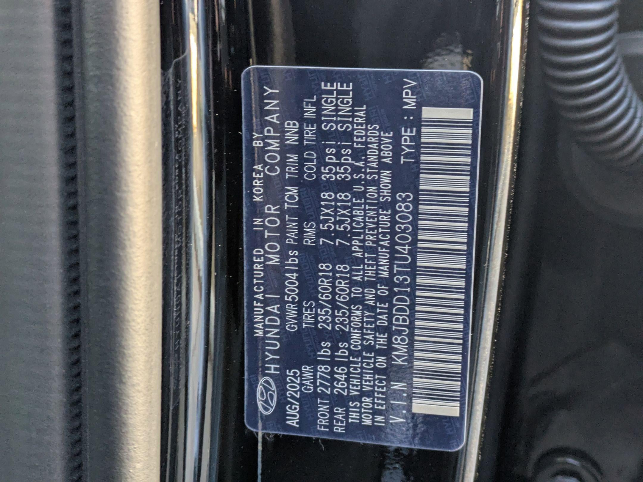 2026 Hyundai TUCSON HYBRID SEL AWD