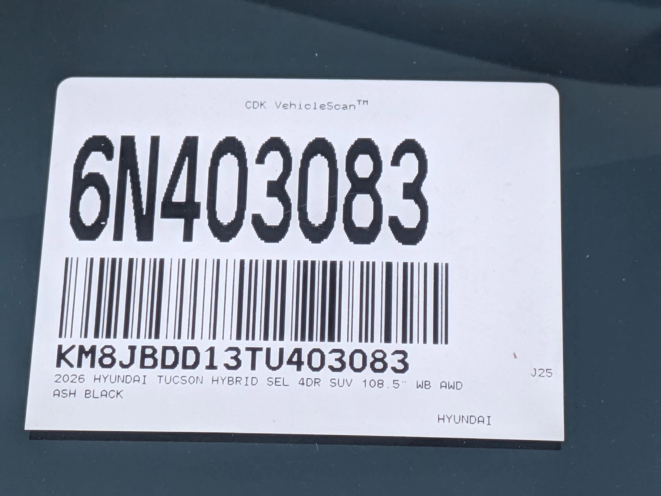 2026 Hyundai TUCSON HYBRID SEL AWD