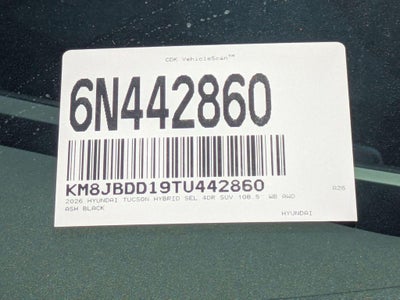 2026 Hyundai TUCSON HYBRID SEL AWD