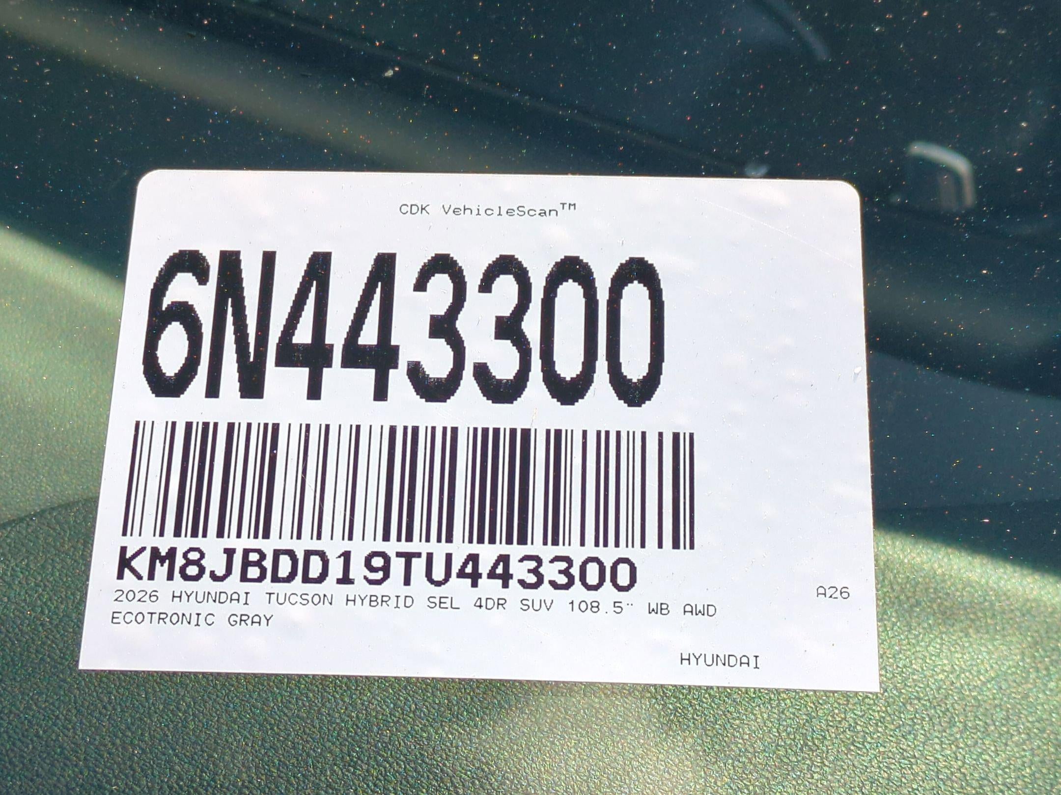 2026 Hyundai TUCSON HYBRID SEL AWD