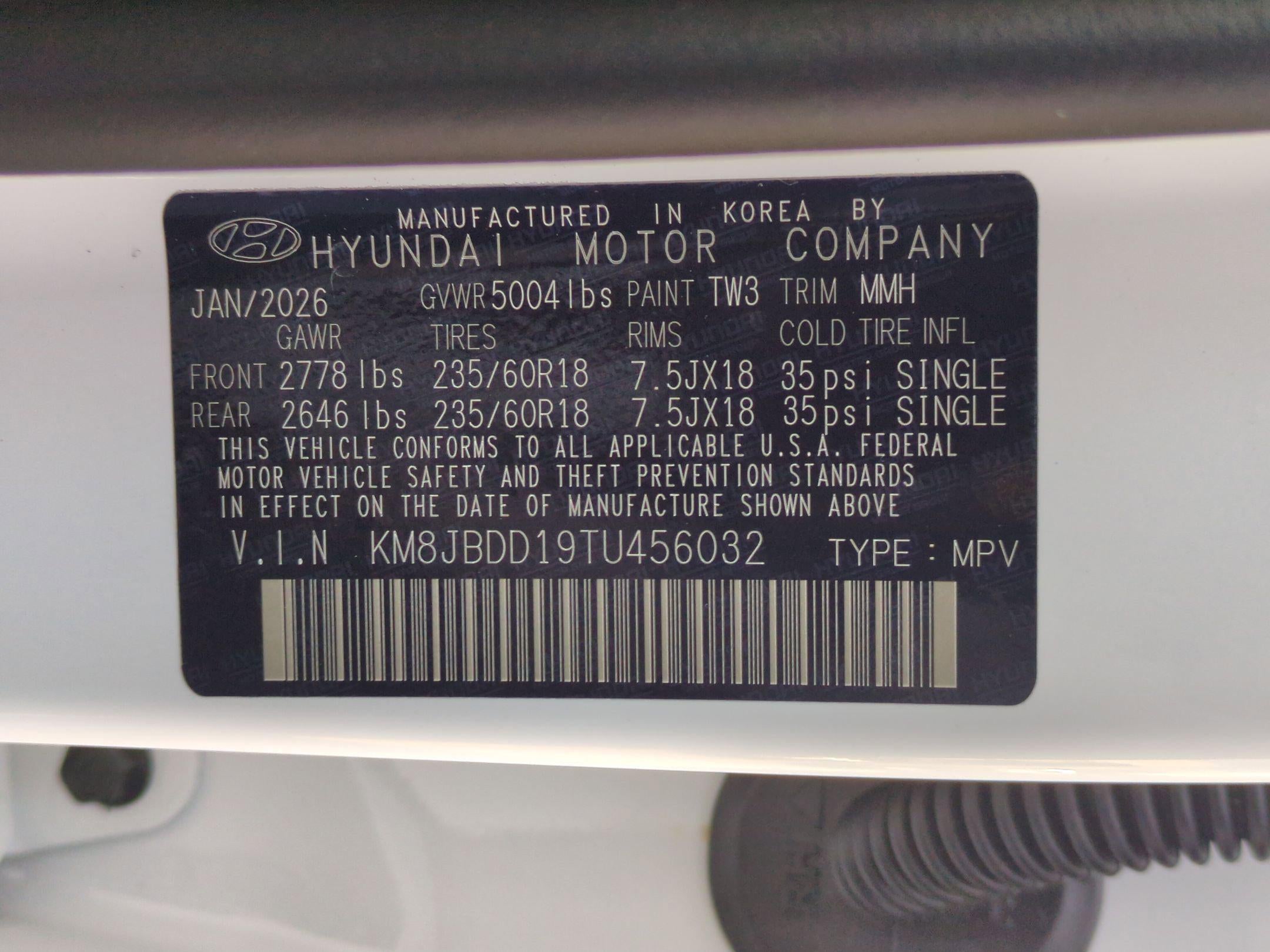 2026 Hyundai TUCSON HYBRID SEL AWD