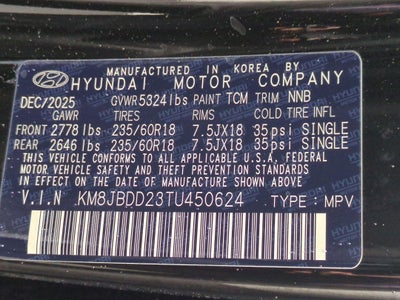 2026 Hyundai TUCSON PLUG-IN HYBRID SEL