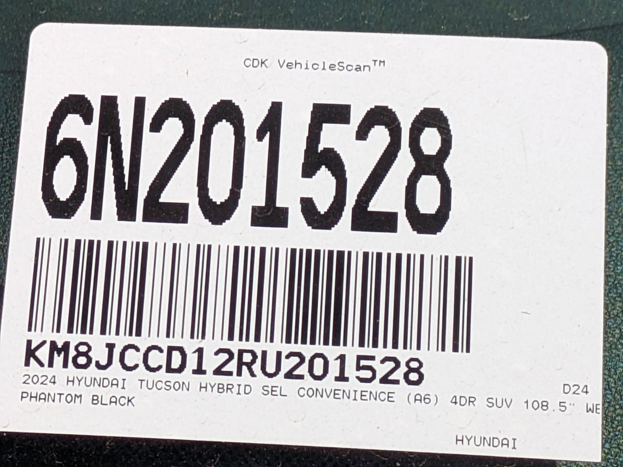 2024 Hyundai TUCSON HYBRID SEL Convenience