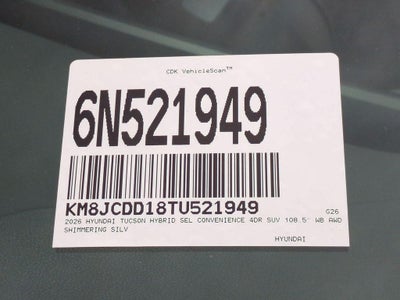 2026 Hyundai TUCSON HYBRID SEL Convenience
