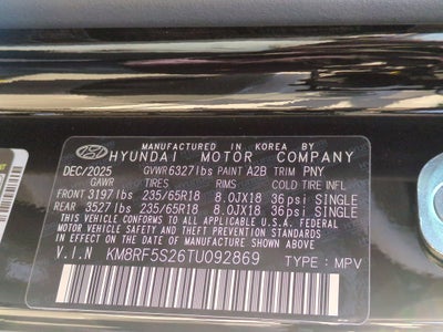 2026 Hyundai PALISADE SE FWD