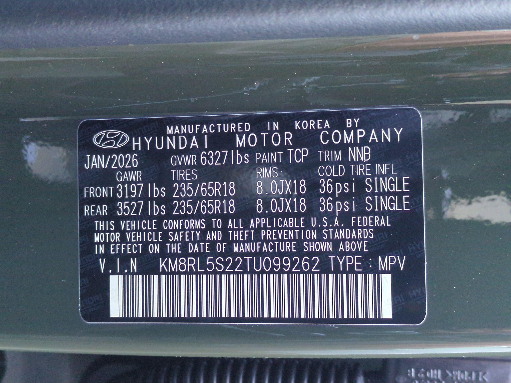 2026 Hyundai PALISADE SEL FWD