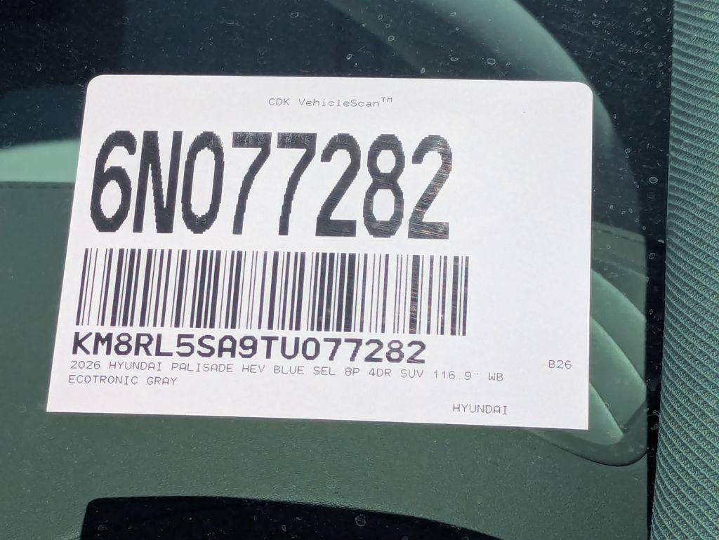 2026 Hyundai PALISADE HYBRID Blue SEL 8P