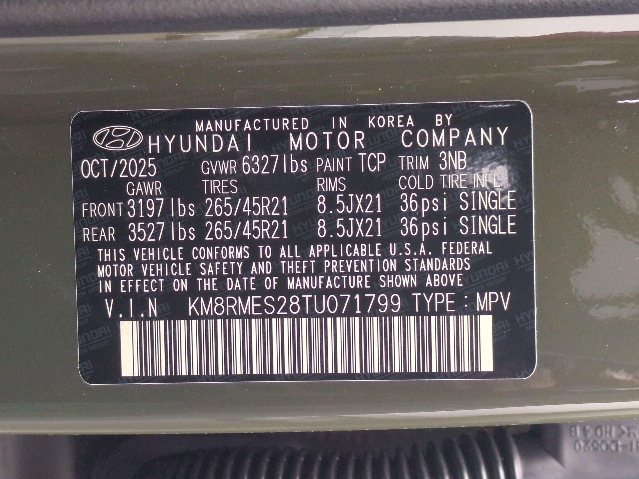 2026 Hyundai PALISADE Calligraphy AWD