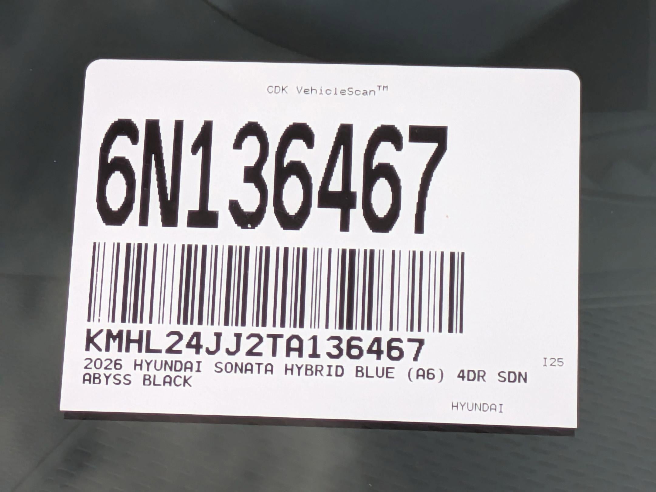 2026 Hyundai SONATA HYBRID Blue