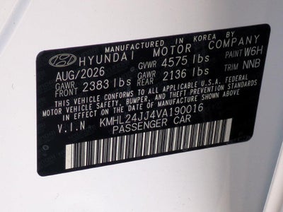 2027 Hyundai SONATA HYBRID Blue