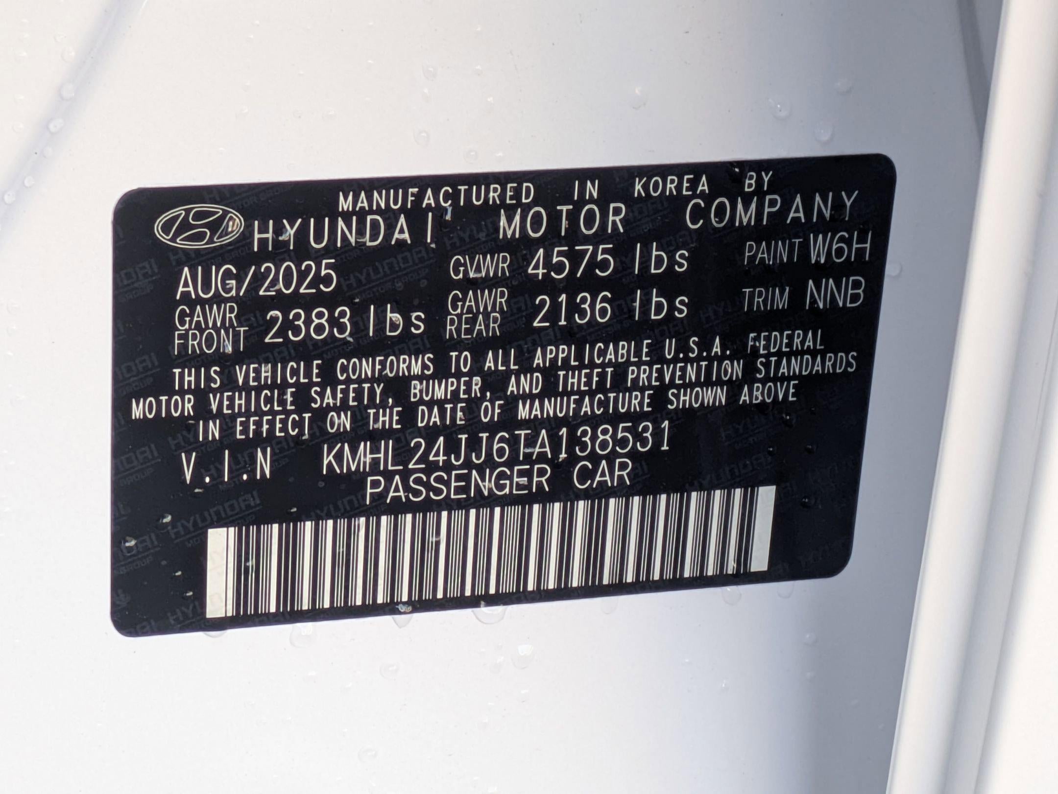 2026 Hyundai SONATA HYBRID Blue