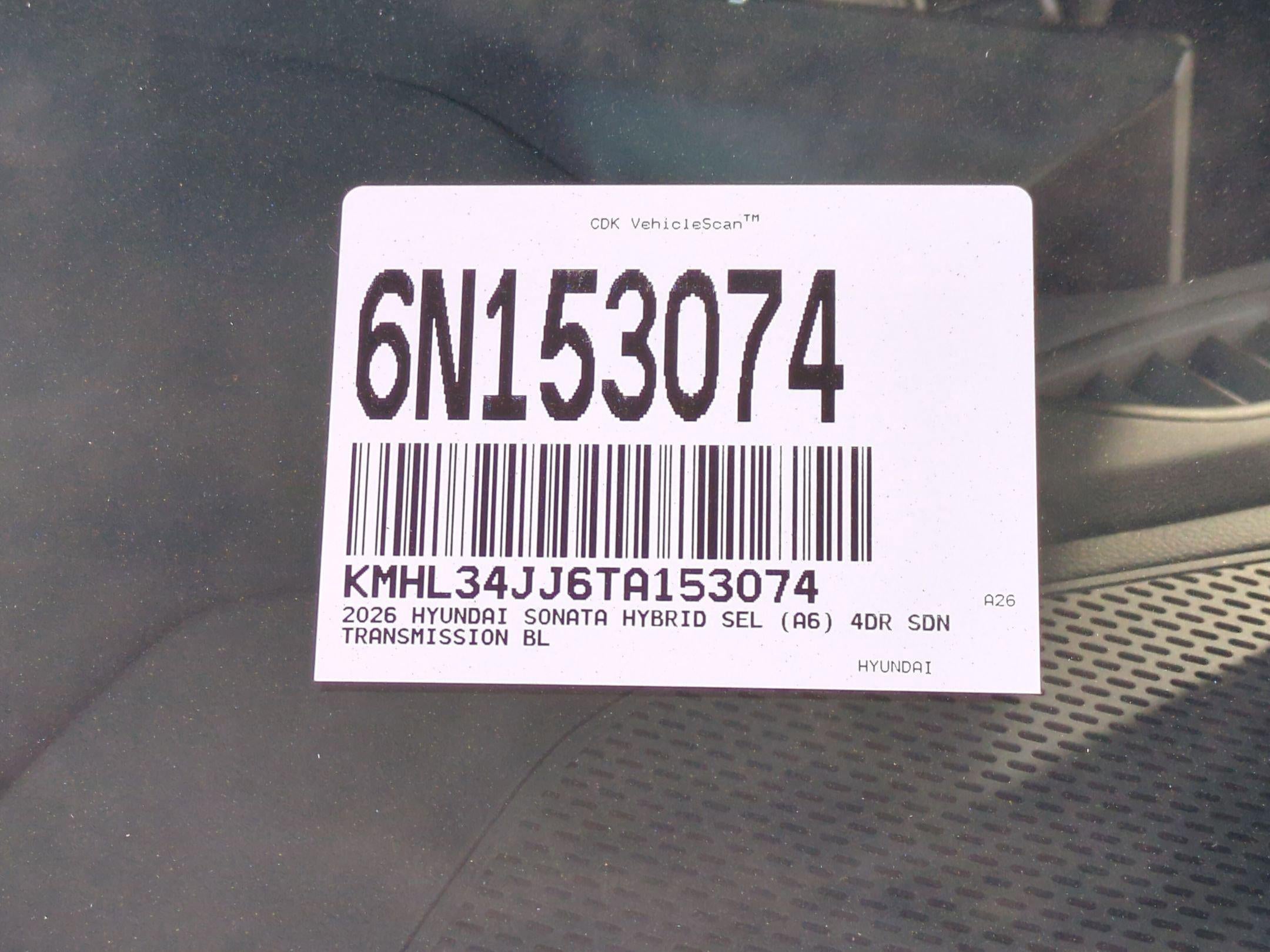 2026 Hyundai SONATA HYBRID SEL