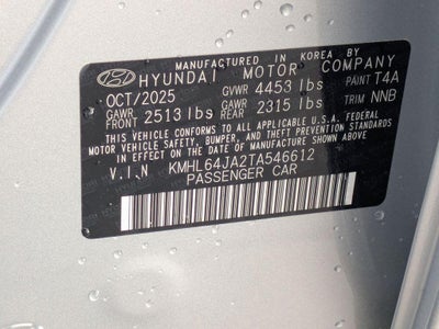 2026 Hyundai SONATA SEL Sport