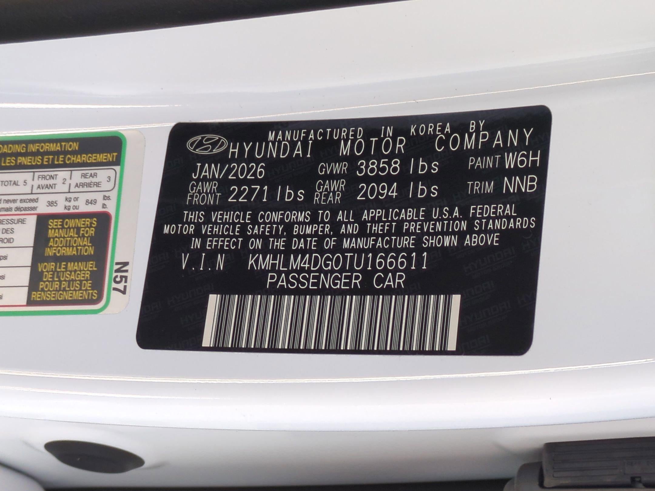 2026 Hyundai ELANTRA SEL Sport