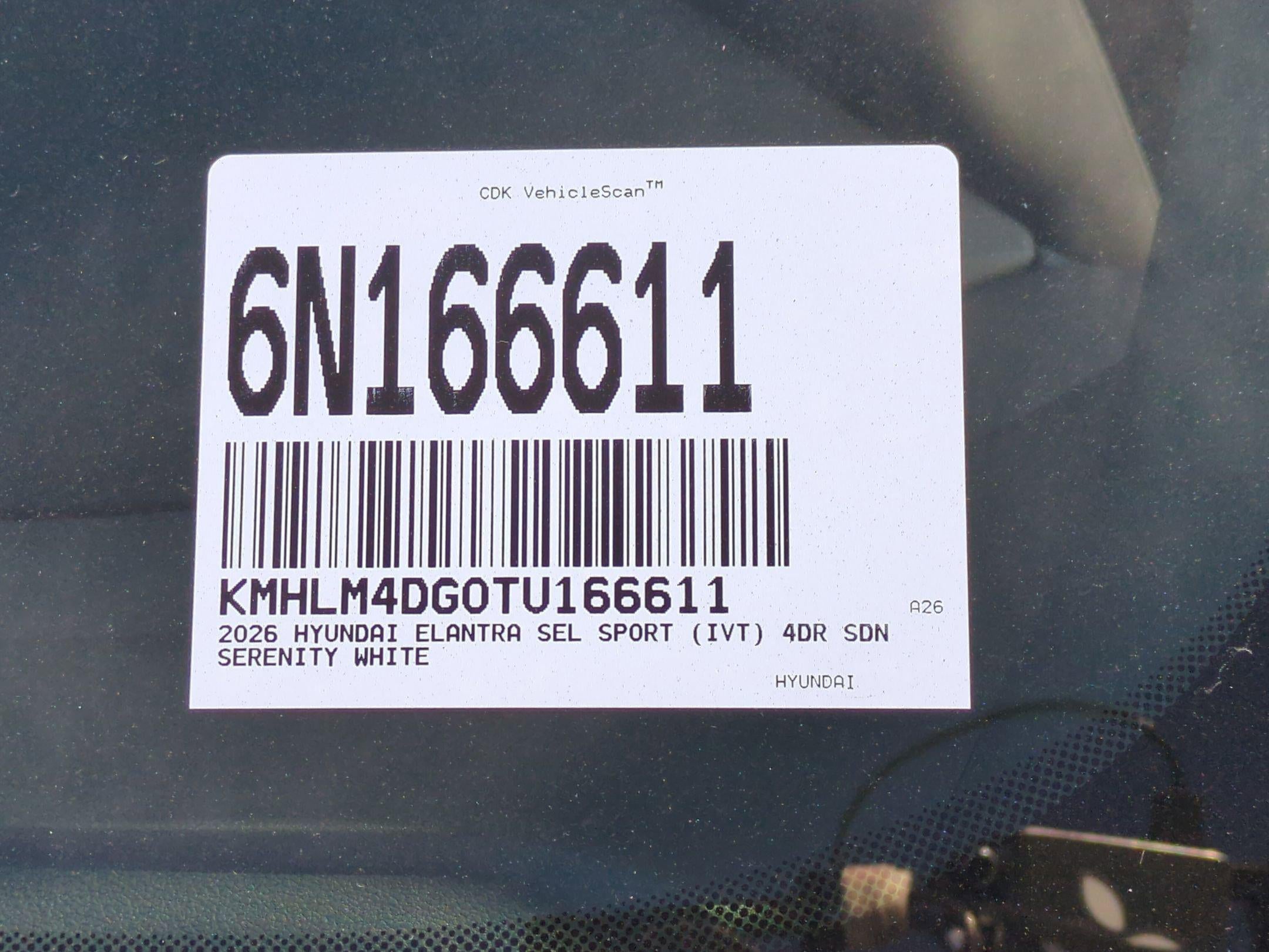 2026 Hyundai ELANTRA SEL Sport