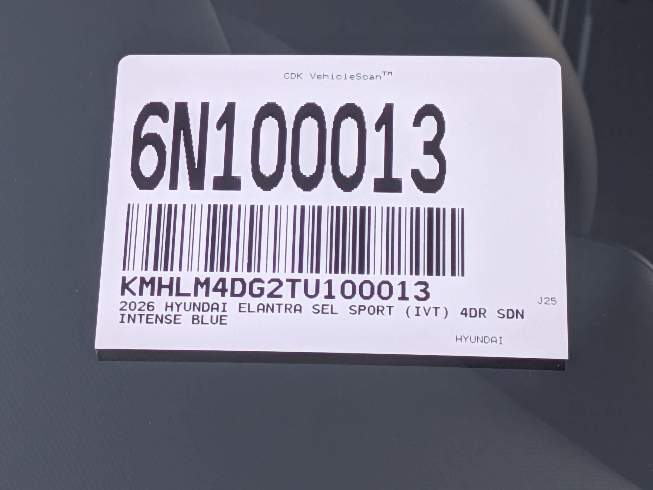 2026 Hyundai ELANTRA SEL Sport