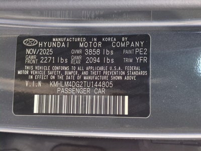 2026 Hyundai ELANTRA SEL Sport