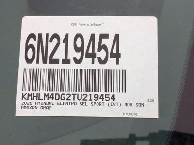 2026 Hyundai ELANTRA SEL Sport