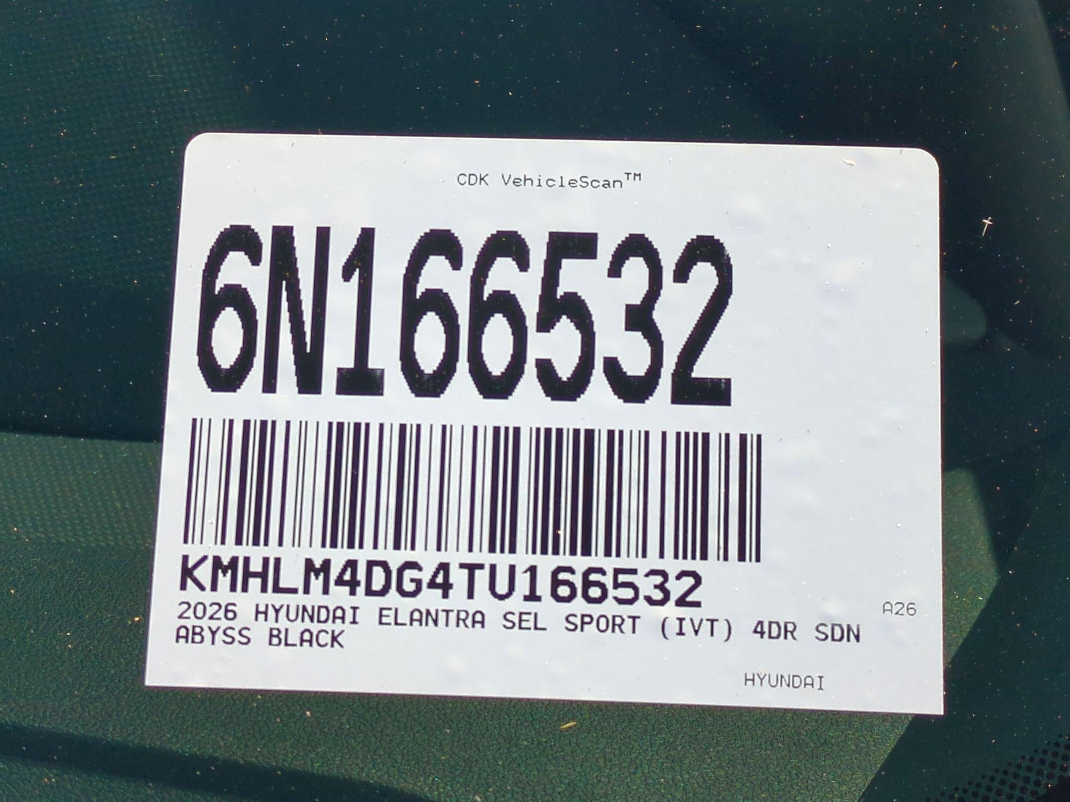 2026 Hyundai ELANTRA SEL Sport