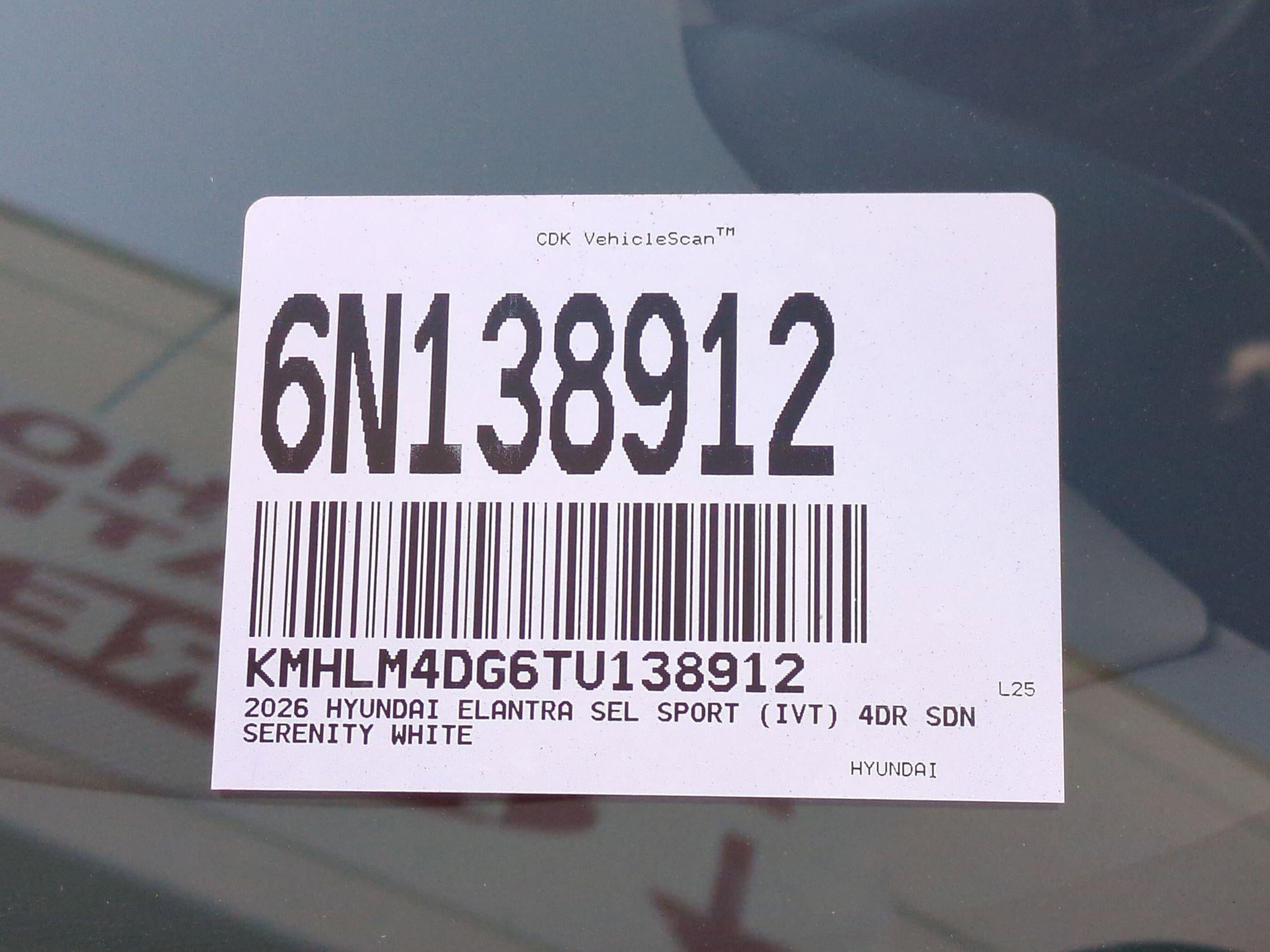 2026 Hyundai ELANTRA SEL Sport