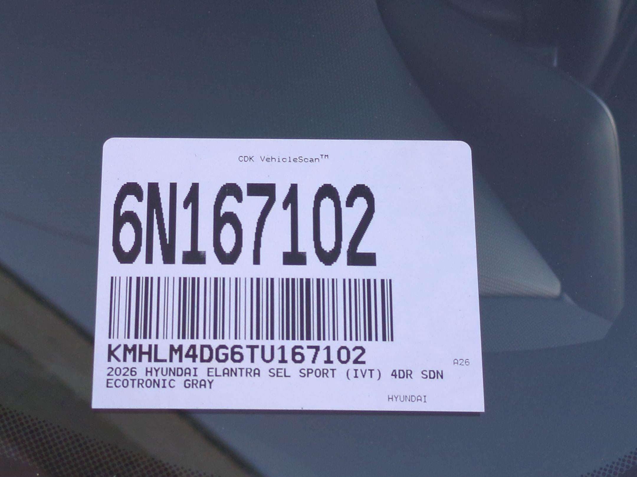 2026 Hyundai ELANTRA SEL Sport