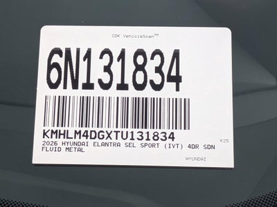 2026 Hyundai ELANTRA SEL Sport