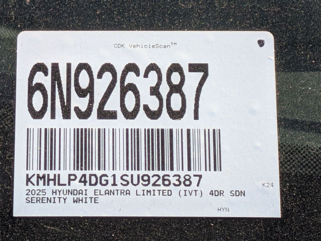 2025 Hyundai ELANTRA Limited