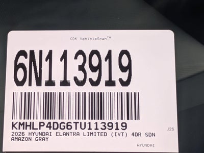 2026 Hyundai ELANTRA Limited