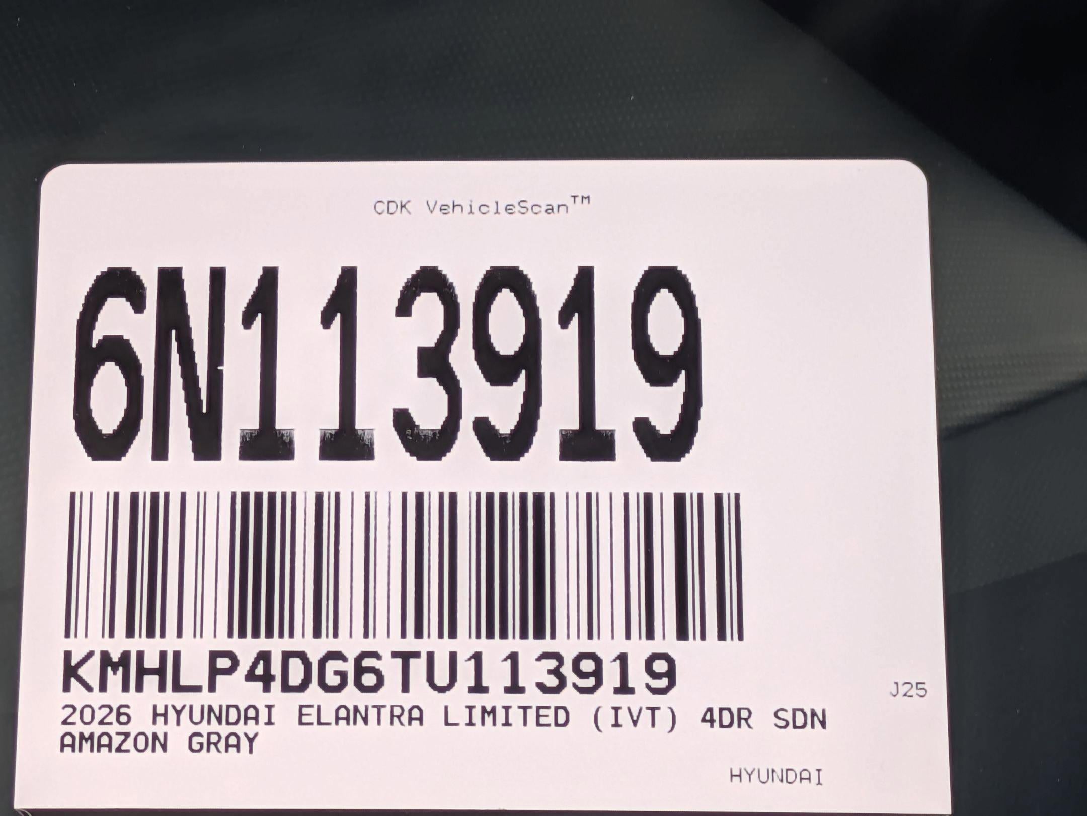 2026 Hyundai ELANTRA Limited