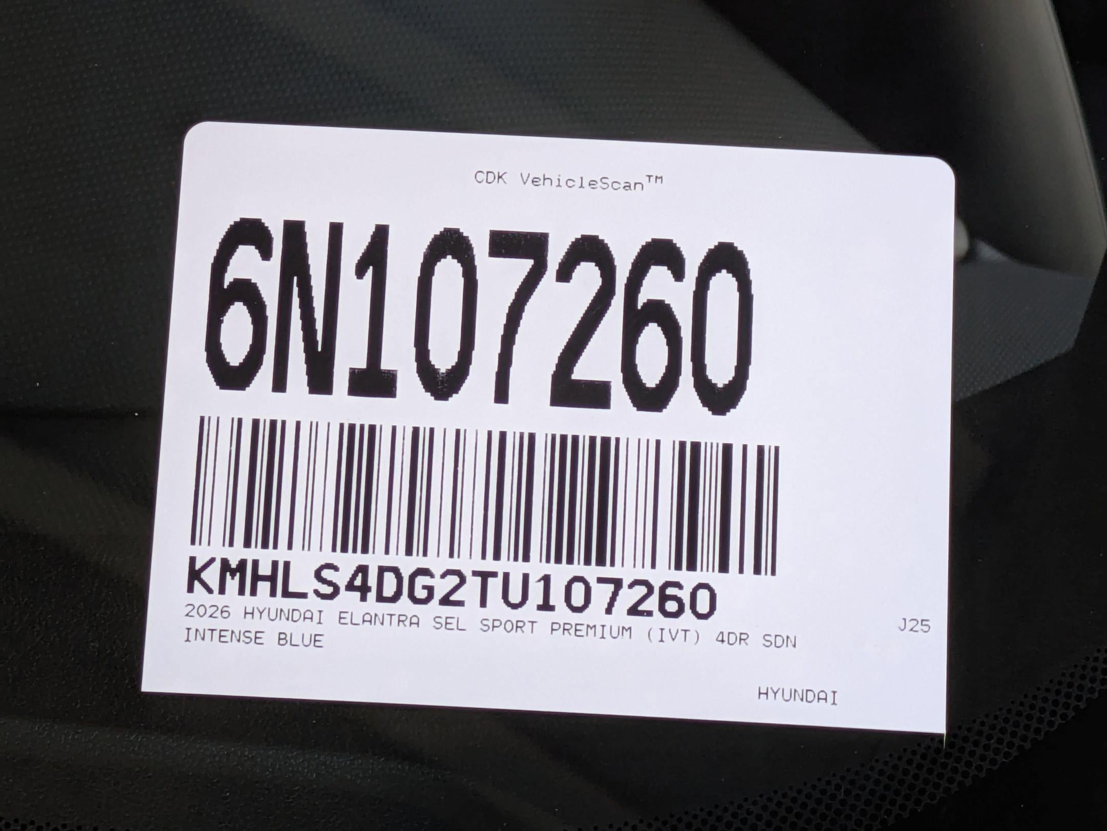 2026 Hyundai ELANTRA SEL Sport Premium