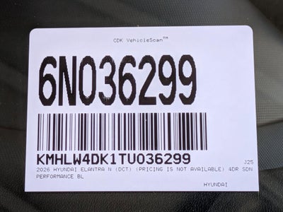 2026 Hyundai ELANTRA N Sedan