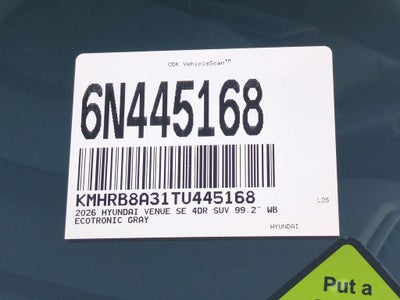 2026 Hyundai VENUE SE