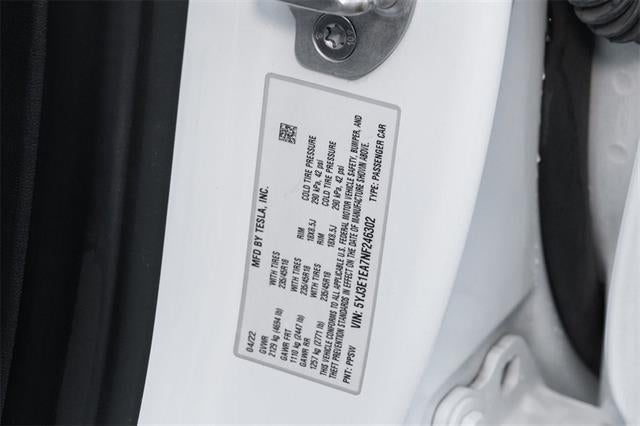 2022 Tesla Model 3 NA