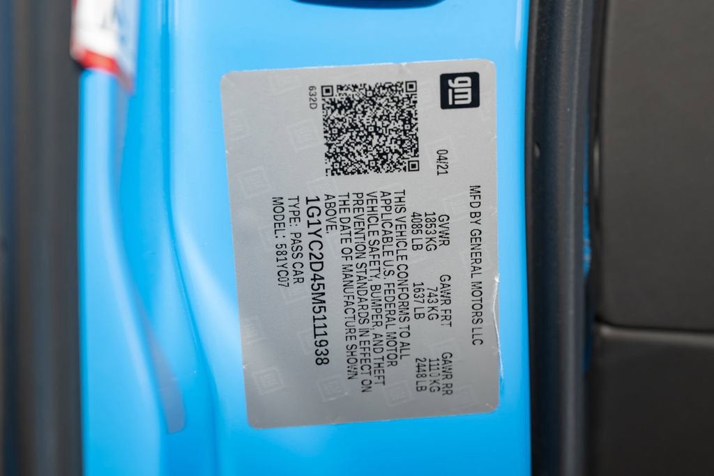 2021 Chevrolet Corvette Stingray 3LT