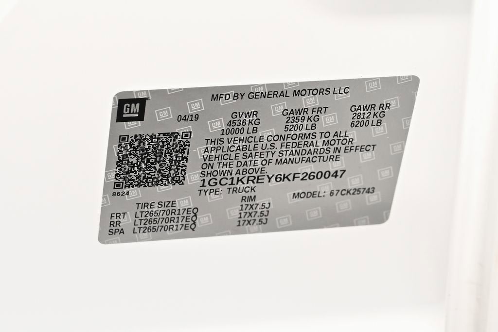 2019 Chevrolet Silverado 2500 HD Work Truck