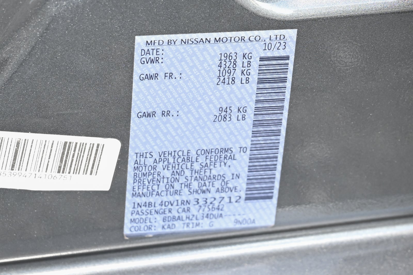 2024 Nissan Altima 2.5 SV